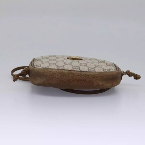 GUCCI GG Plus Supreme Shoulder Bag PVC Leather Beige Auth - Picture 5 of 16